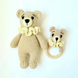 Crocheted Ruffles Teddy Bear
