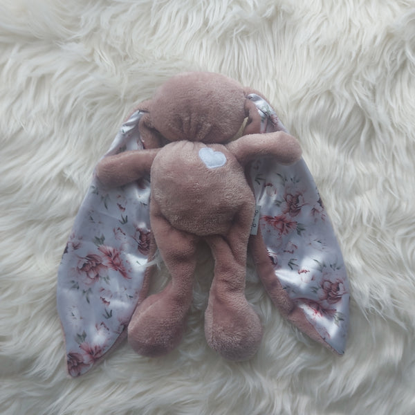 Tiger Lily Blush Cuddle Bunny with Floral  ears