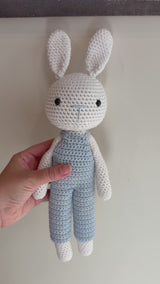 Crocheted Bunny - Dungaree Dave