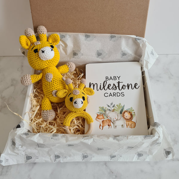Baby Safari Box with Milestone Cards