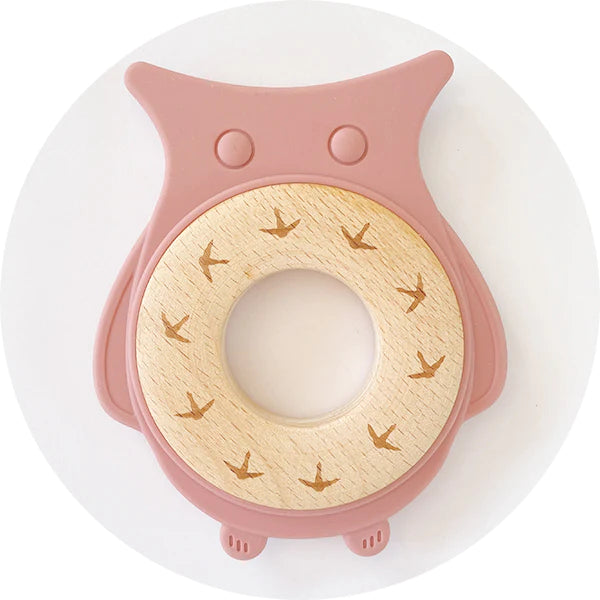 Silicone & Wooden Teether