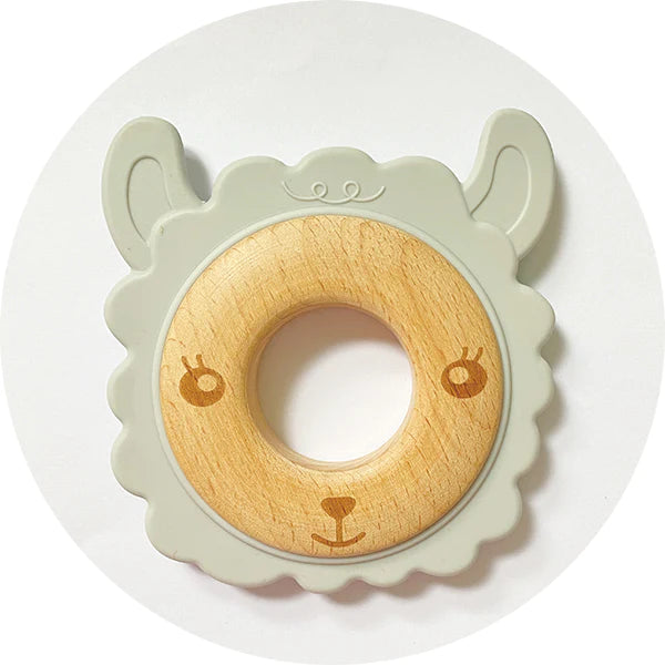 Silicone & Wooden Teether