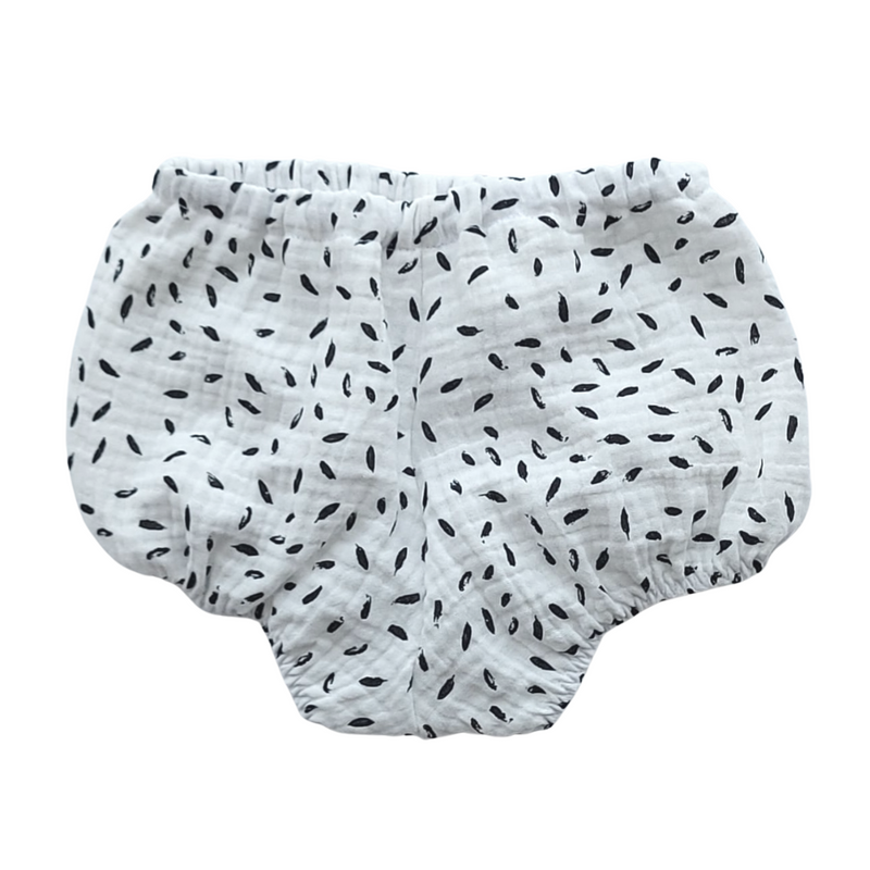 Bloomers - White with Black Fleck