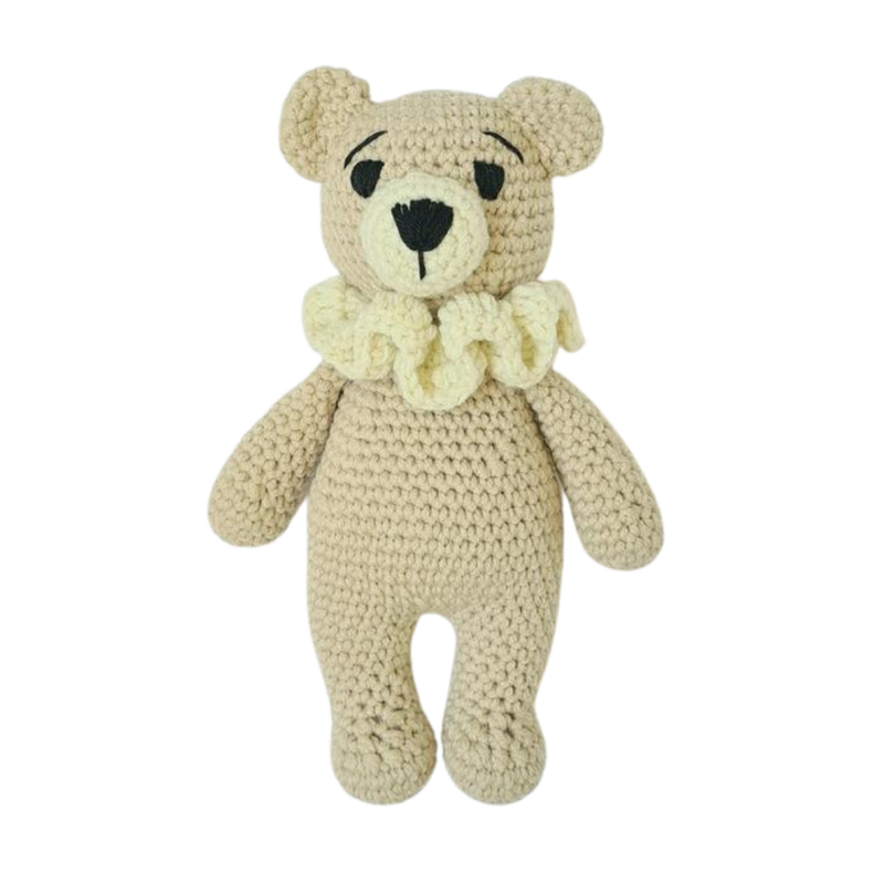 Crocheted Ruffles  Teddy Bear